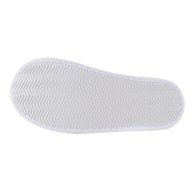 China Super soft and comfortable hotel open toe slippers cotton waffle hotel slippers for sale