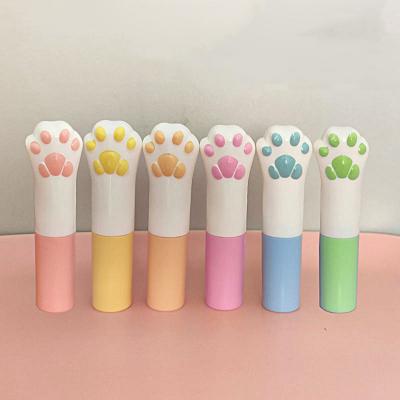 China Cat's Paw Shape Multi Color PP Material 4g Lip Balm Tube Empty Lipstick Tube Packaging Waterproof for sale