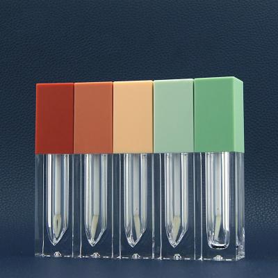 China Wholesale Custom Cosmetics Lip Gloss 3ml Factory Color Cap Lip Gloss Tubes Lip Gloss Tube Container for sale