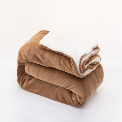 China Factory Magnetic Custom Super Soft Flannel Fleece blanekt Luxurious Extra Thick Sherpa Blanket for sale