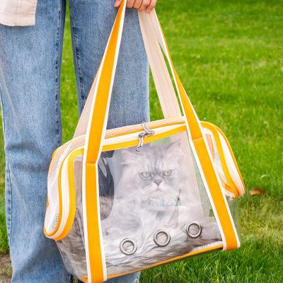 China Fashion Portable Pet Breathable Light Weight Cat Travel Backpack Home Carrier Bag For Cat for sale