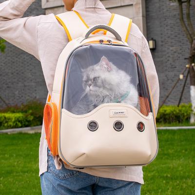 China Lightweight Breathable Pet Travel Carrier Bag Portable Cat Travel Home Backpack for sale