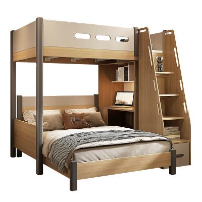 China King And Queen Size Modern Custom East West Double Bedroom Kids Furniture 2M Home Rubber Wood Wooden Bunk Bed For Adult for sale