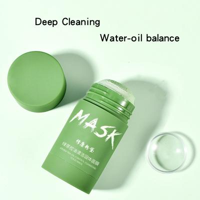 China OEM Clay StickMask Anti Acne Blackhead Deep Clean Purifying Moisturizer Facial Massager Green Tea for sale