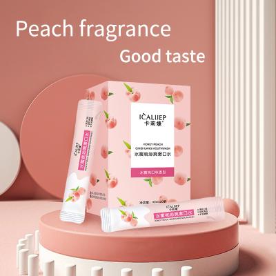 China OEM Private Label Fresh Mouthwash Mouthwash Teeth Whitening Mint Fruit Orange Peach Flavor 18ml for sale