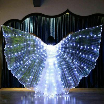 China Wholesale Polyester Led Isis Wings Led Belly Dance Wings Led Butterfly Wings For Carnival, Stage, Halloween Christmas Party for sale