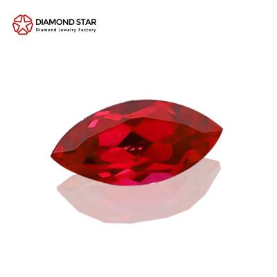 China DiamondStar Rubi Lab Grown Ruby AAAAAGrade Marquise Cut Pigeon Blood Red Ruby Certified Fire Grade Color Set or Synthetic Gemstone Wholesale Gemstones from DiamondStar Rubi Lab Grown Ruby for sale