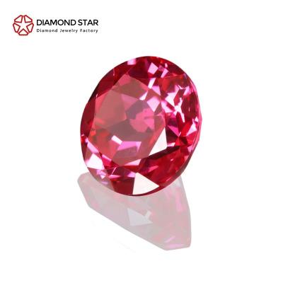 China Game or Fire DiamondStar Ruby Round Cut Light Red Real Ruby Gemstone Best Quality Precious Gems Deep Stainless Red Natural Natural Genuine Color China Made for sale