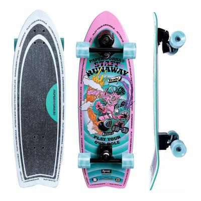 China Pedalless Professional Pedalless Smile Board Male Tailor Board Land Punch Board Land Surfboard BOM Youth and Beginner Female Students SEEK for sale