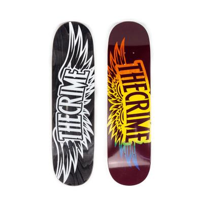 China Youth Skateboard sk8crime plus Pro Maple Board Street Assembly Double Deformed Four Wheel Swept Skateboard for sale