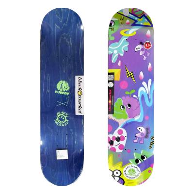 China Dual 8.0 Inch Deck Adult Professional Rocker Skateboard Canadian Maple - Tall - Deformed Dual End Skateboard Maple Popular Skateboard for sale