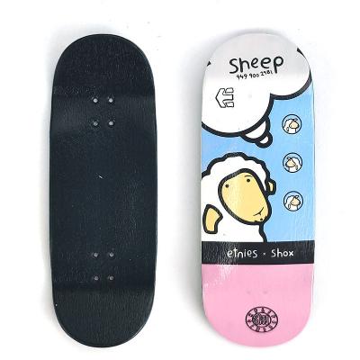 China Wholesale Custom Maple Youth Tech Fingerboard Mini Wooden Fingerboard Wooden Skateboard Deck for sale