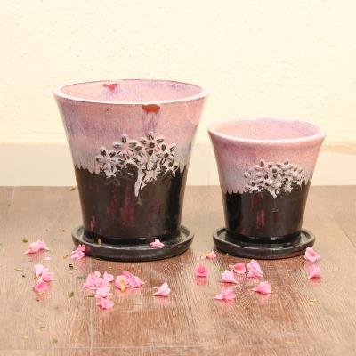 China Traditional planters flower pots flower vase pots for vases home decor decoration plant ceramic pots wholesale for sale