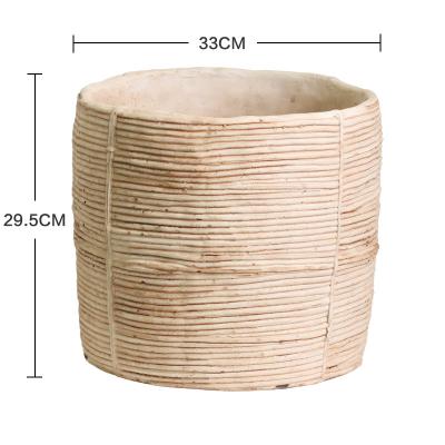 China Good quality large pot outdoor ceramic flower pots wholesale pottery literary style keepsake flower pots for sale