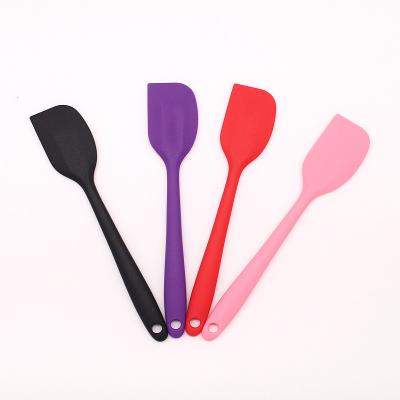 China Sustainable Amazon Food Grade Silicone Spatula Set With Silicone Handle for sale