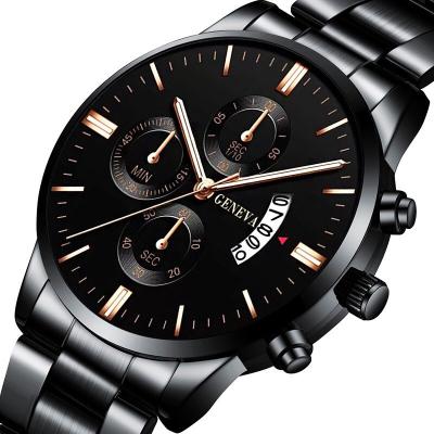 China Q830 Mens Quartz Chronograph Tachymeter Black Dial 44mm Man Wrist Watch Watches Bulk Cheap Canton Watches for sale