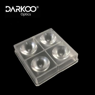 China Outdoor Led Projector Lens Darkoo 10w High Power 10 Degree 3030 Flood Light Lens Manufactures for sale