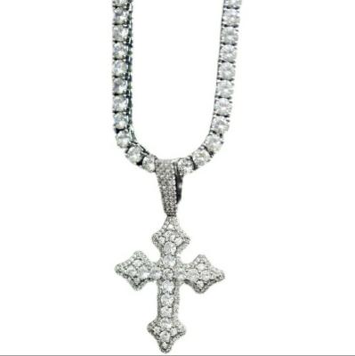 China Fashionable Silver Cross Pendant Necklace Jesus Cross Pendant Necklace for sale