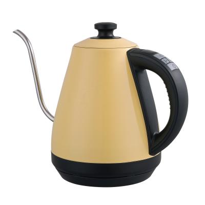 China 2021 Base 2021 Goosenecke Rotation Electric Kettle Water Kettle Stainless Steel Home Appliances Coffee Maker Digital Electric Kettle for sale