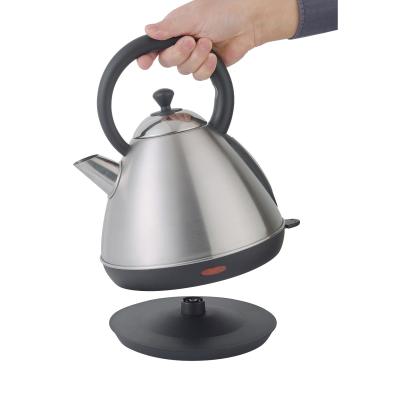 China 2021 Basic 360 Degree Rotation Kitchen Appliances Water Gaugekettle Silver Pot Fast Cooking Electric Kettle for sale