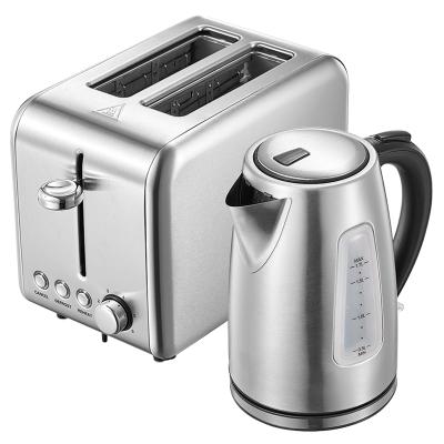 China 2021 Single Water Kettle Toaster Home Appliances Smart Stainless Steel Sliver Breakfast Set for sale