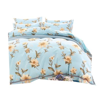 China 250cm Width Cotton Cloth Anti-Static Flower Printed Bed Sheet Fabric for sale