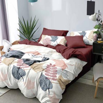 China Bed Use Printe Microfiber Fabric Shrink-Resistant Peach Skin In 90gsm Polyester Stock Fabric for sale