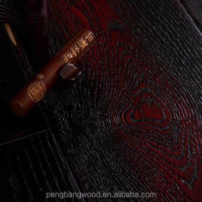 China Indoor Durable Hardwood Dark Red Oak Parquet Engineered Wood Flooring In Foshan for sale