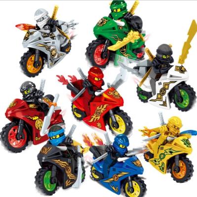 China Fuuny's NINJA Dragon Motorcycle Moto Hero Kai Jay Cole Zane Lloyd Marvel's Avenge Toy figure ninjagoingly blocks for kids for sale