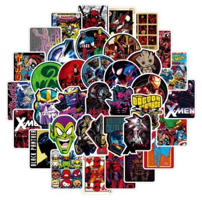 China Waterproof+Eco-friendly The Avengers Movie Marvel Stickers Skateboard Guitar Laptop Luggage Cartoon Sticker Kids Toys for sale