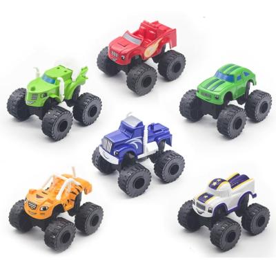 China Cheap Promotional Product Promotion Gift 6 Style Sliding Blaze Monster Vehicles Monster Machinescar Truck Blaze Figure For Kids for sale