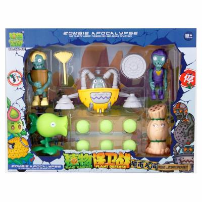 China Gift Figure Factories vs Zombies Toys Set Series Game Action Numbers Soft Silicone Birthday Christmas Gift Boys for sale