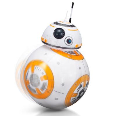 China 2.4G Remote Control Smart Droid Music Game Lights War Ball Star Battle BB-8 RC Robot Rolling Spinning Toy For Kid for sale