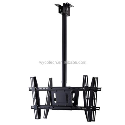 China SPCC Cold Rolled Steel For 75 Inch Samsung TV Flat Ceiling Wall Mount Bracket Back To Back Two Screen TV Mount 42-75 Inch TV Screen vesa 700x440mm » for sale