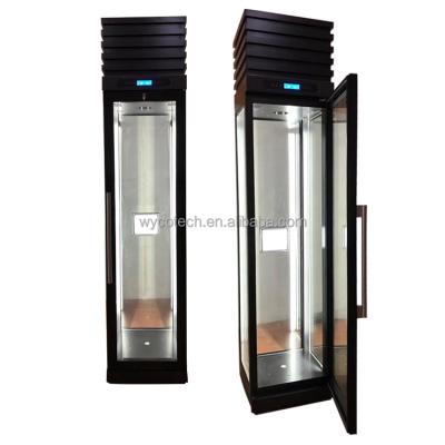 China Wall Mounted Cooler Fan Wine Compressor Wine Cabinet 304 SS Hotel Stainless Steel Restaurant Cooling System for sale