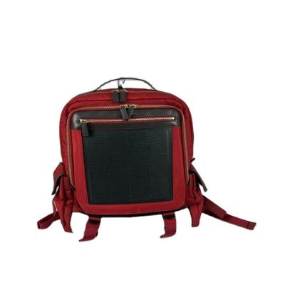 China USB Charging Solar Back Pack Portable Power Panel With Charger School Bag Solar Energy Backpacks for sale