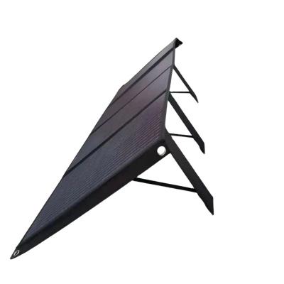 China Outdoor Factory 4 Folding 18V 80W Monocrystalline Silicon Cells Portable Solar Panels for home for sale