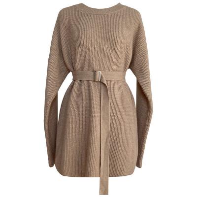 China Factory Wholesale Anti-wrinkle Sweater Knitted Skirt Women's Casual Dress High Quality for sale