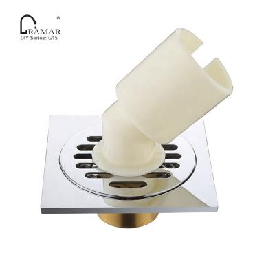 China Anti-odor Contemporary Square Brass Shower Floor Drain For Washing Machine for sale