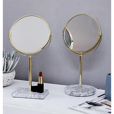 China Two Side Tabletop Makeup Mirror of Choice of Magnifying Model - Makeup Mirror with 5X Magnification and Swivel Design - Diameter Portable Mirror for sale