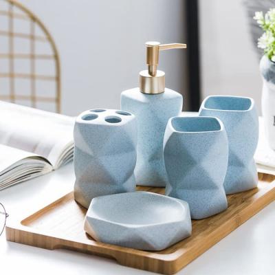 China Sustainable China House Decoration Kids Cute Design Ceramic Bathroom Accessories For Baby Kids Gift Bath for sale