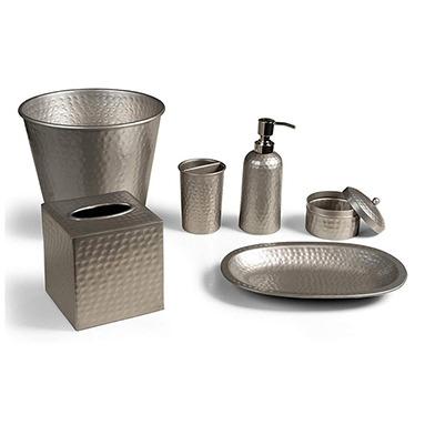 China Low MOQ Sustainable Retro Style Accessories Stainless Steel Bathroom Accessory Set for sale