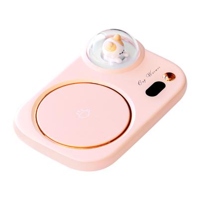 China Factory Price Viable 55 Degree Temperature Coaster Desktop Milk Led Portable Cup Waeating Heating Coasrmer Pad for sale