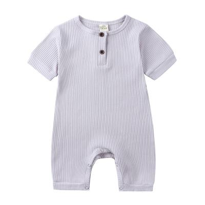 China A Short Wholesale Boys Summer Spring Rise Organic Cotton Autumn Baby Clothing Newborn Girls Knit Pajamas Baby Romper for sale