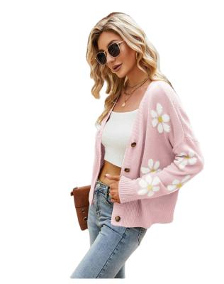 China Wholesale Autumn Winter Fashion Warm QUICK DRY women coat acrylic knit casual sweater cardigan for sale