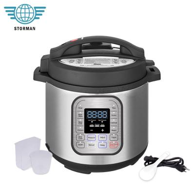 China Hotel Factory Price Kitchen Appliances 1000W 6L Electric LED Display Screen Multicooker Pressure Cooker for sale