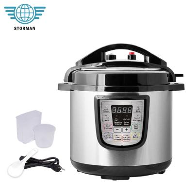 China High Quality Led Hotel Display Timing Function Household 6L Multifunctional Electric Pressure Cooker for sale