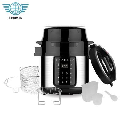 China Universal Hotel Low Power Consumption Home Kitchen Appliance 220V 2 in 1 Electric Pressure Cooker Air Fryer for sale