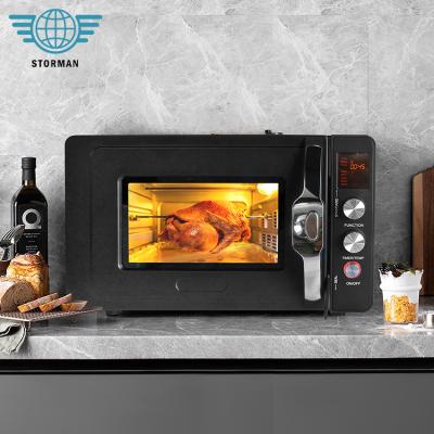 China Wholesale Household 26L Slots Three Layer Slots Household Electric Cooker Air Fryer Obvious Glass Oven for sale