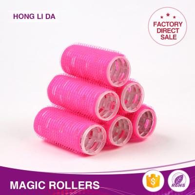 China Fashion Low Price Aluminum+PP+Nylon Magic Adhesive Hair Roller DIY Styling Aluminum Roller for sale